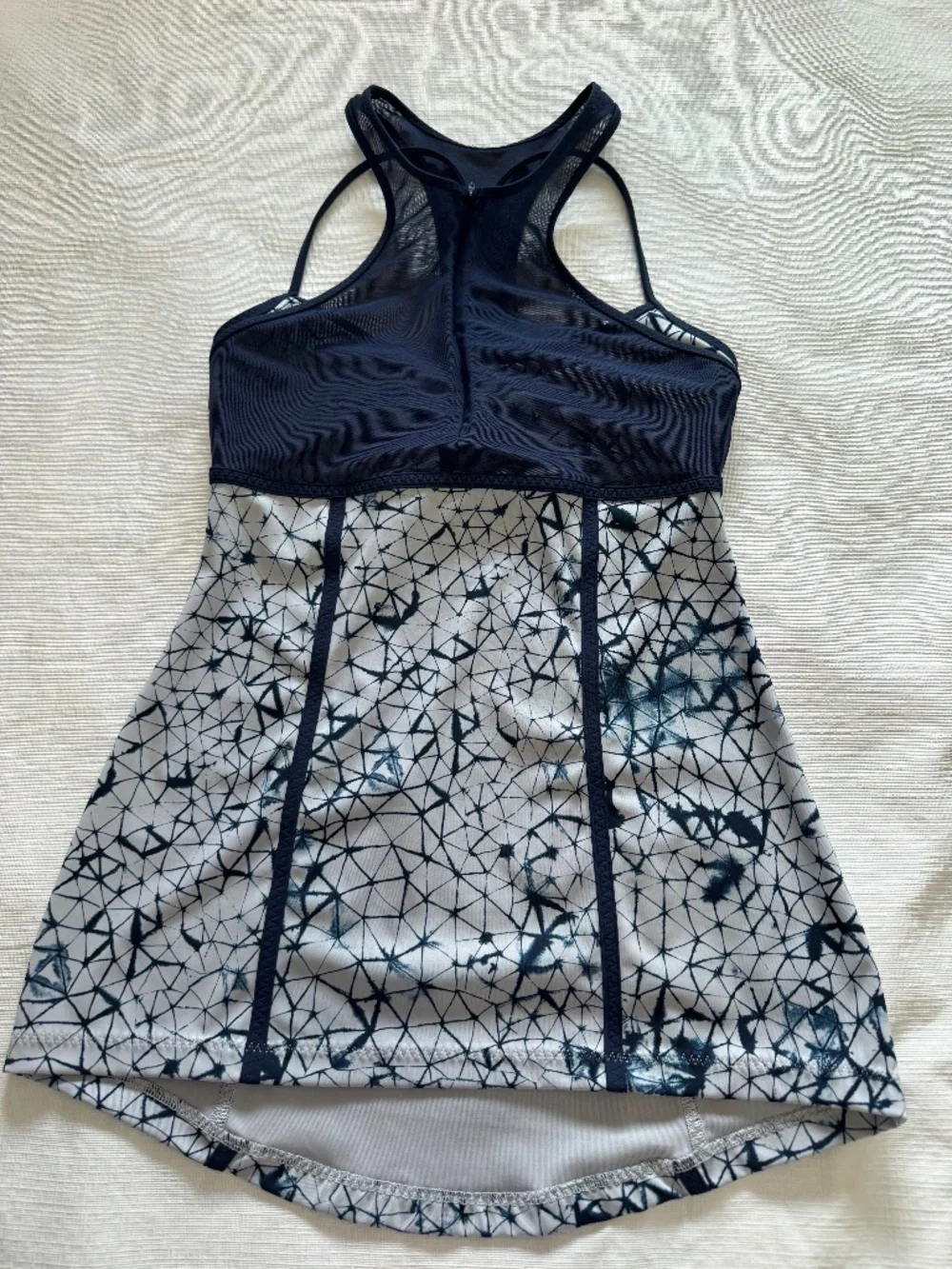 lululemon athletica Navy and White Patterned Tank Top 6